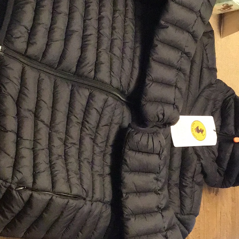 New Men’s Channel Quilt Hooded Puffer Jacket